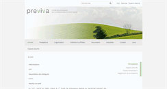 Desktop Screenshot of previva.ch