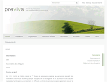Tablet Screenshot of previva.ch